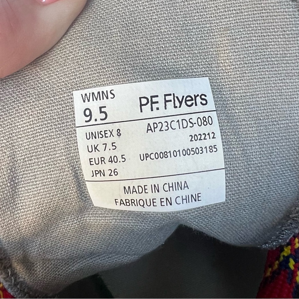 PF. Flyers Allston Hi Top Platform Canvas Sneakers Gray Women’s Size‎ 9.5 - Picture 7 of 9
